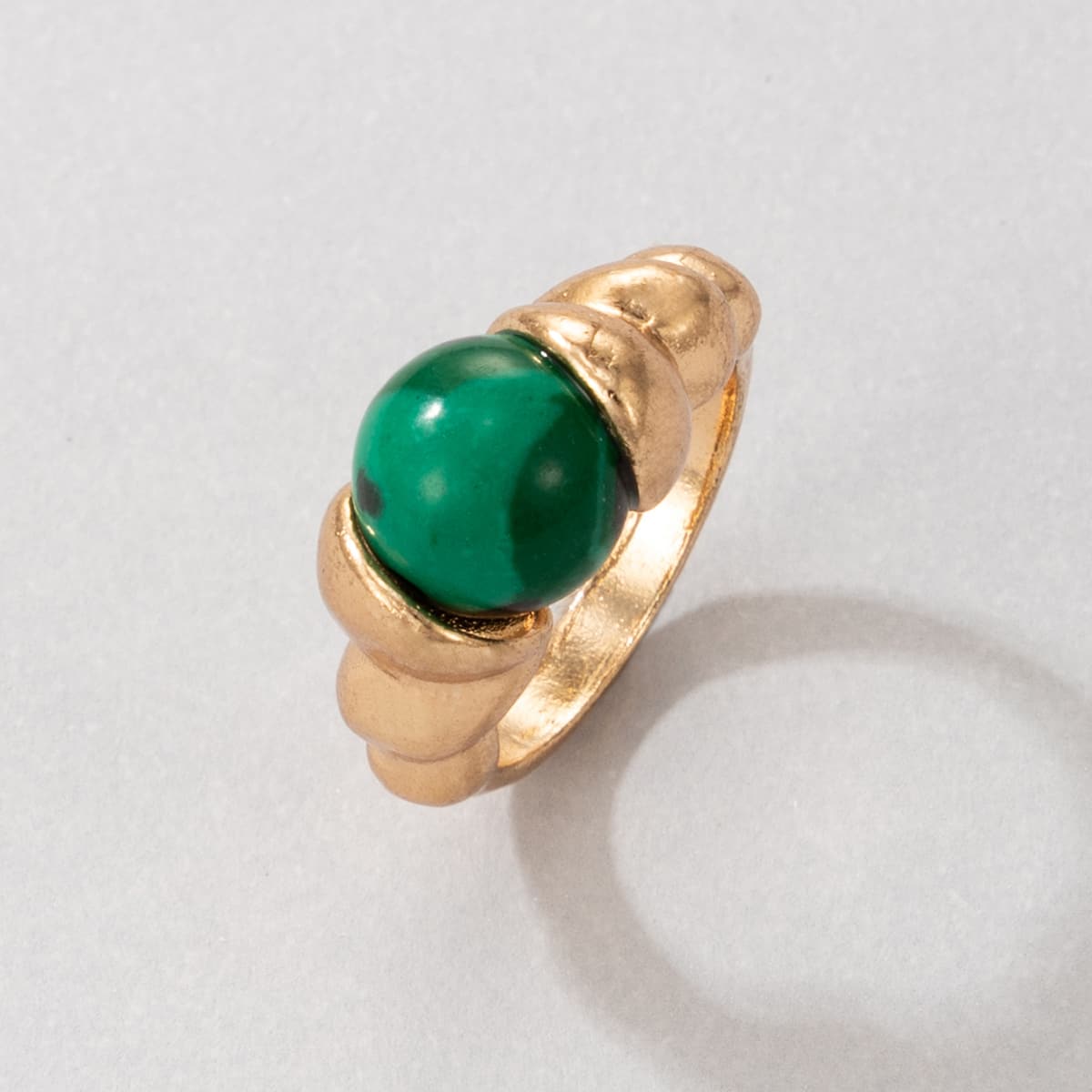 

1pc Ball Decor Ring, Gold