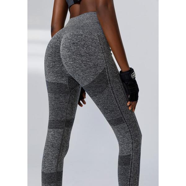 

Quick-drying Seamless High Elastic Sports Leggings, Grey