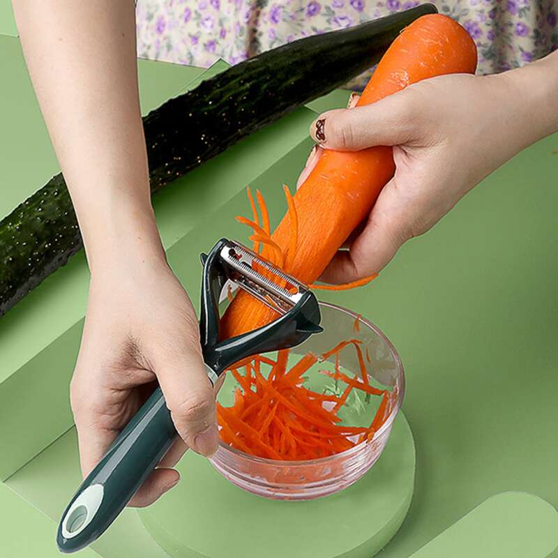 

1pc Kitchen Multifunction Peeler, Dark green