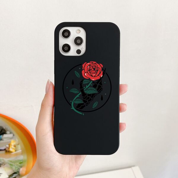

Rose Print Phone Case, Multicolor