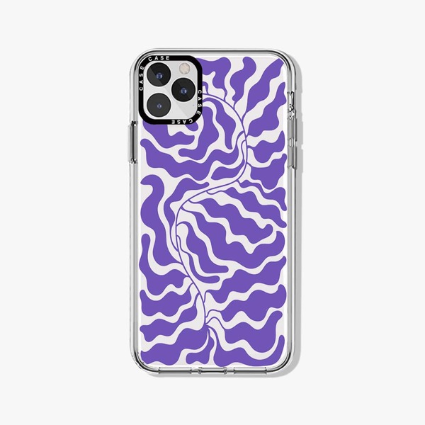 

Abstract Graphic Phone Case, Clear