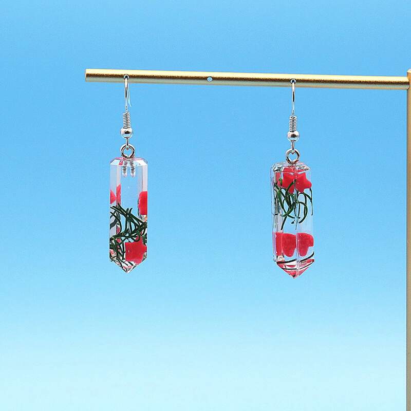 

Star Design Earrings, Multicolor