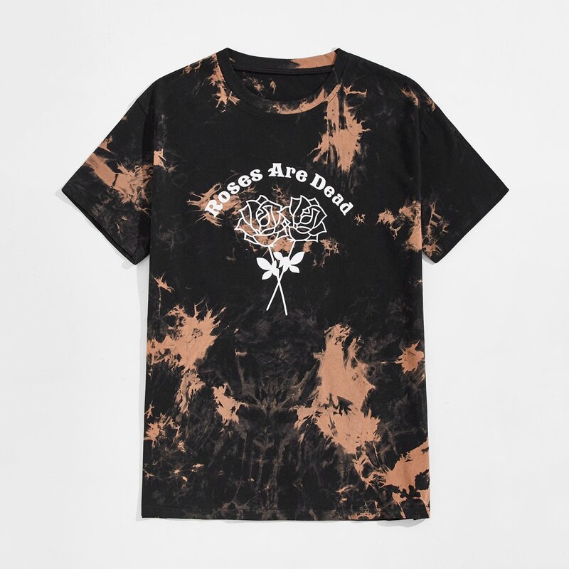 

Guys Rose & Guys Letter Graphic Tie Dye Tee, Multicolor