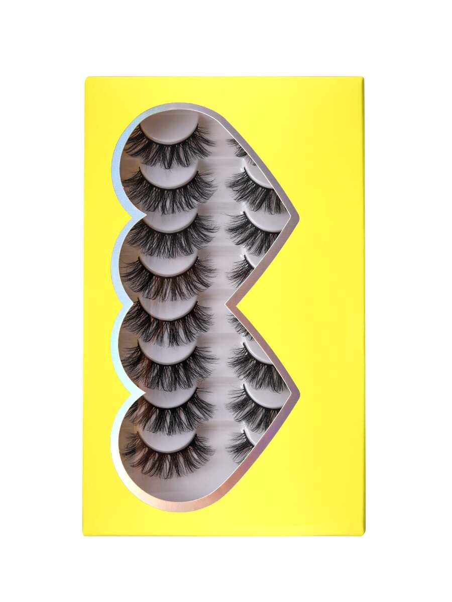 8 cặp mi giả dày - màu đen - Xem 1