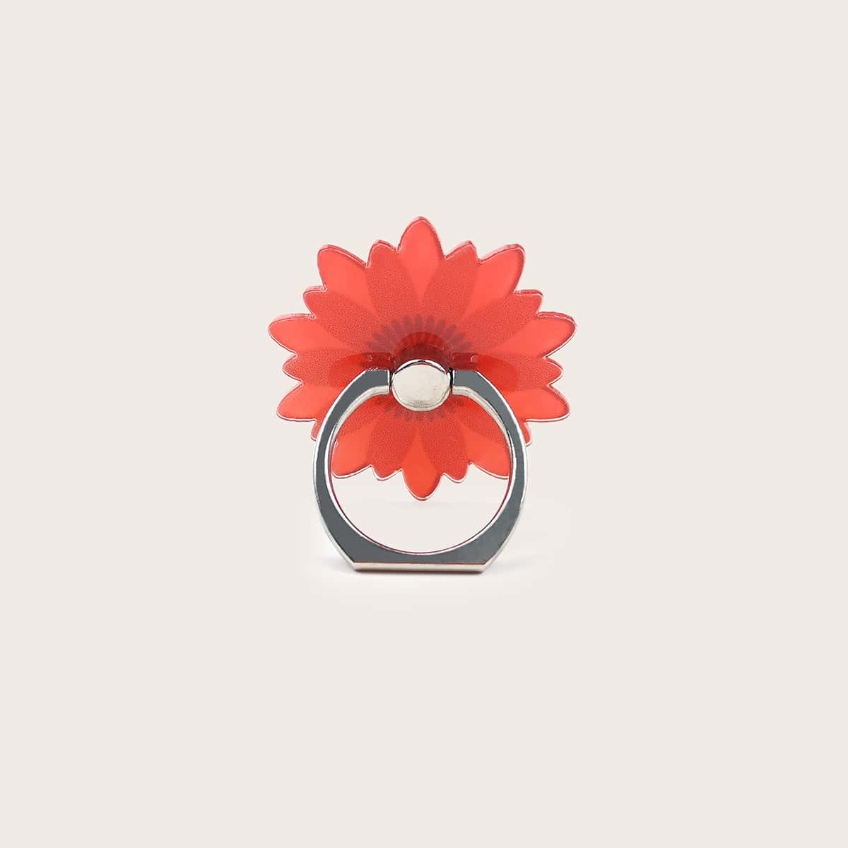 

Flower Shaped Phone Ring Holder, Red