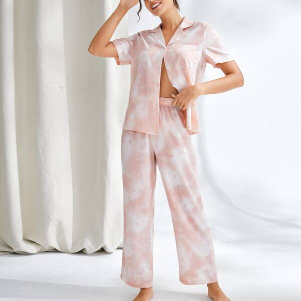 

Tie Dye Pajama Set, Multicolor