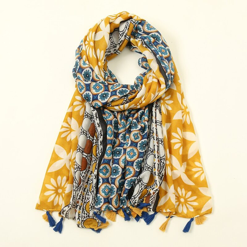 

Floral Print Scarf, Multicolor