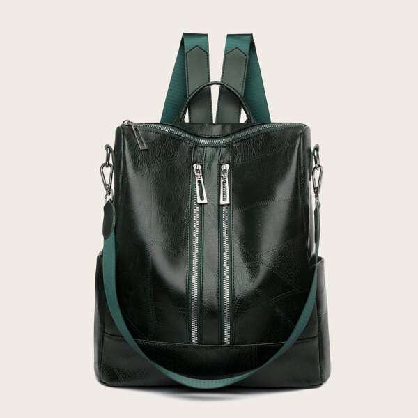 

Front Zip Backpack, Dark green