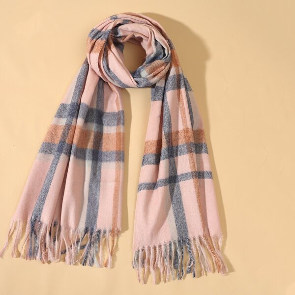 

Plaid Print Scarf, Multicolor