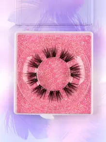 Homaylash 1box Full False Lashes Segmented Cross Volumized Fake Eyelashes Lash Clusters, Eyelash Clusters, Individual Eyelashes, Lashes, Fake Lashes - Black - View 1