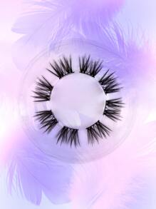 Homaylash 1box Full False Lashes Segmented Cross Volumized Fake Eyelashes Lash Clusters, Eyelash Clusters, Individual Eyelashes, Lashes, Fake Lashes - Black - View 2
