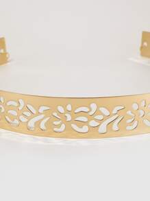 鏤空鏈條腰帶 - 金色 - 查看 3