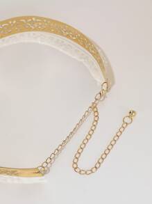 鏤空鏈條腰帶 - 金色 - 查看 4