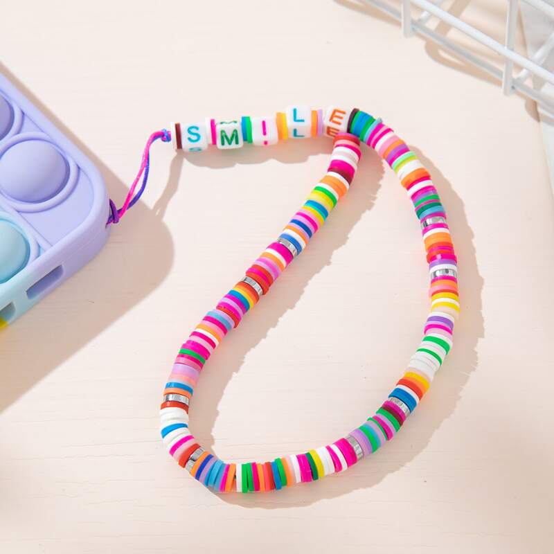 

Silicone Beaded Phone Lanyard, Multicolor