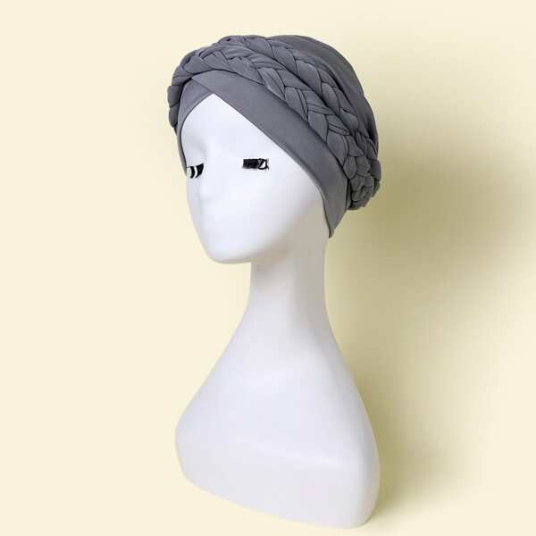 

Braided Detail Hat, Grey