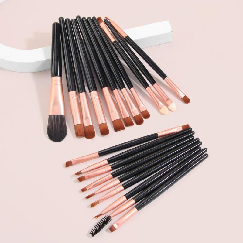 

20pcs Makeup Brush Set, Black