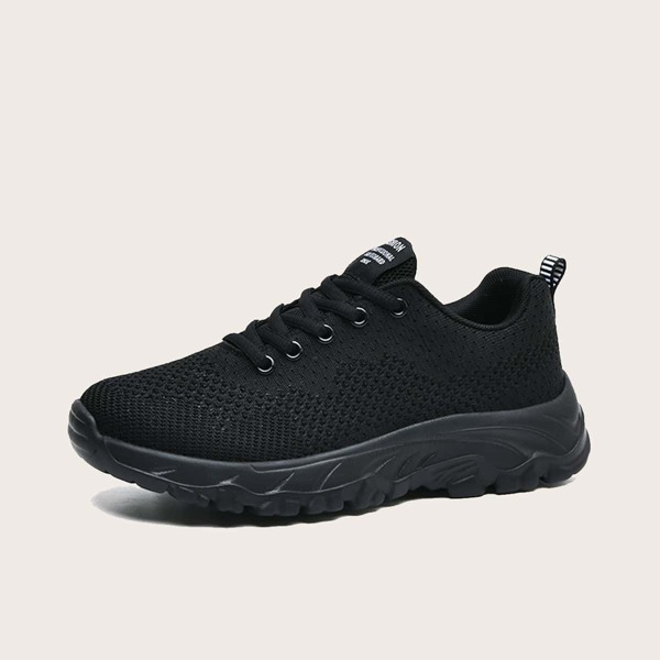 

Minimalist Lace Up Front Running Shoes, Black