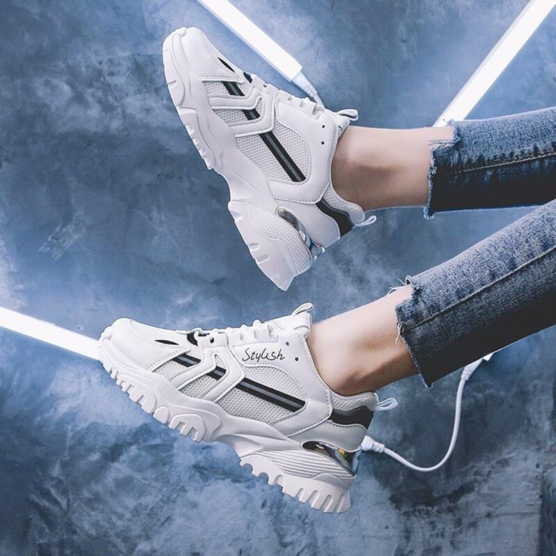 

Wide Fit Chunky Sneakers, White