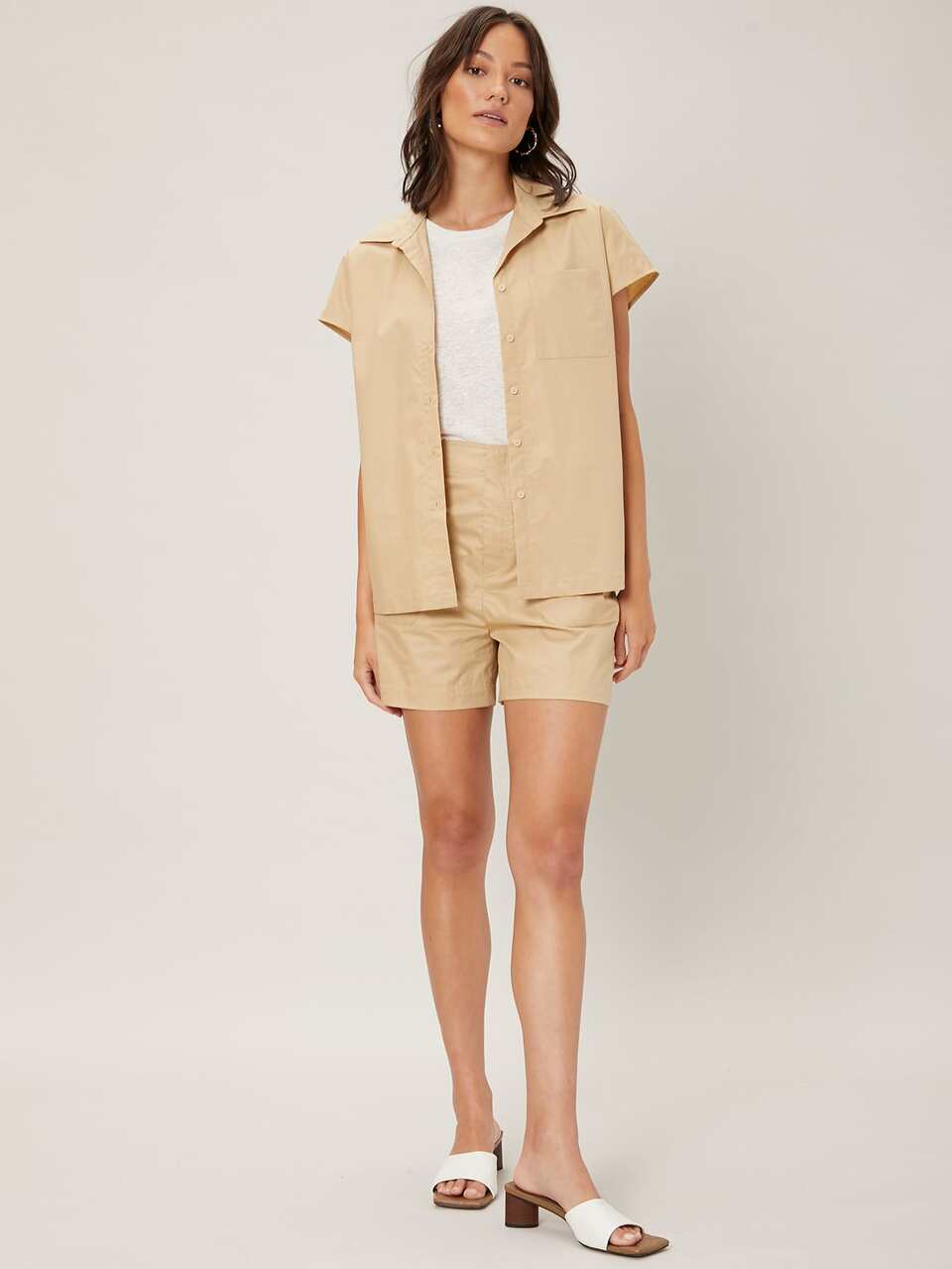 Straight Batwing Sleeve Shirt