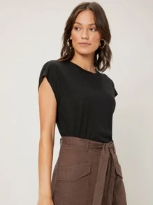 MOTF PREMIUM LINEN BATWING SLEEVE TOP