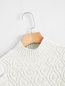 SHEIN Essnce Chaleco jersey unicolor de sisa con fruncido - Blanco - Ver 3
