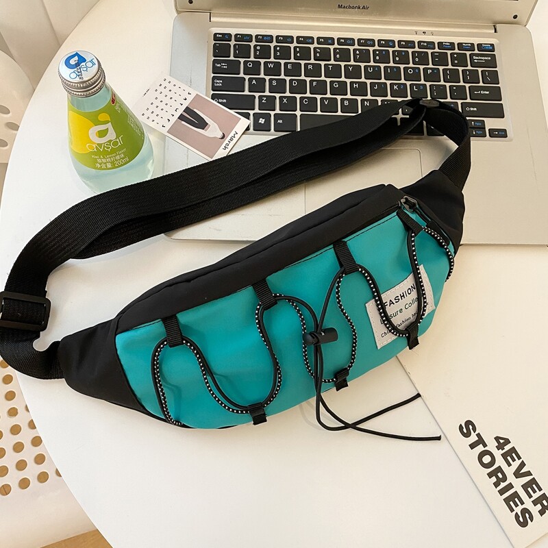 

Drawstring Decor Fanny Pack, Green