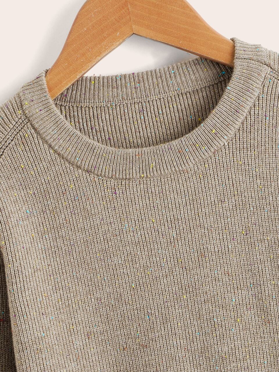 Tween Boy Solid Raglan Sleeve Sweater