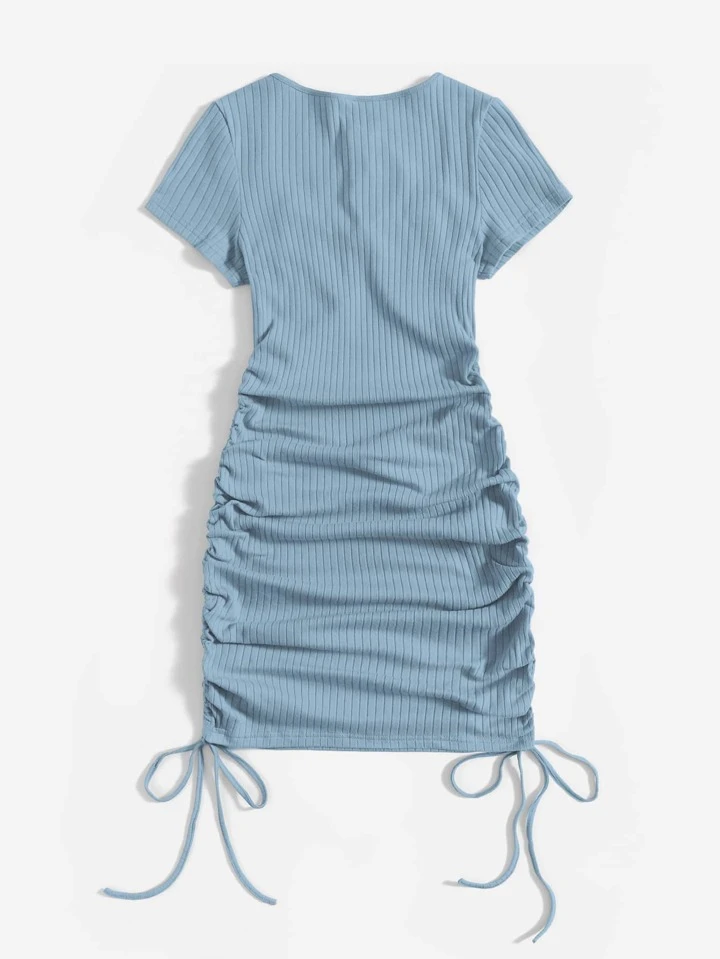 drawstring ruched side bodycon dress Amazon.com: Women's Dress Ruched Drawstring Side Bodycon Dress Dresses Dress  for Women FBITE (Color : Black, Size : X-Small) : Clothing, Shoes & Jewelry