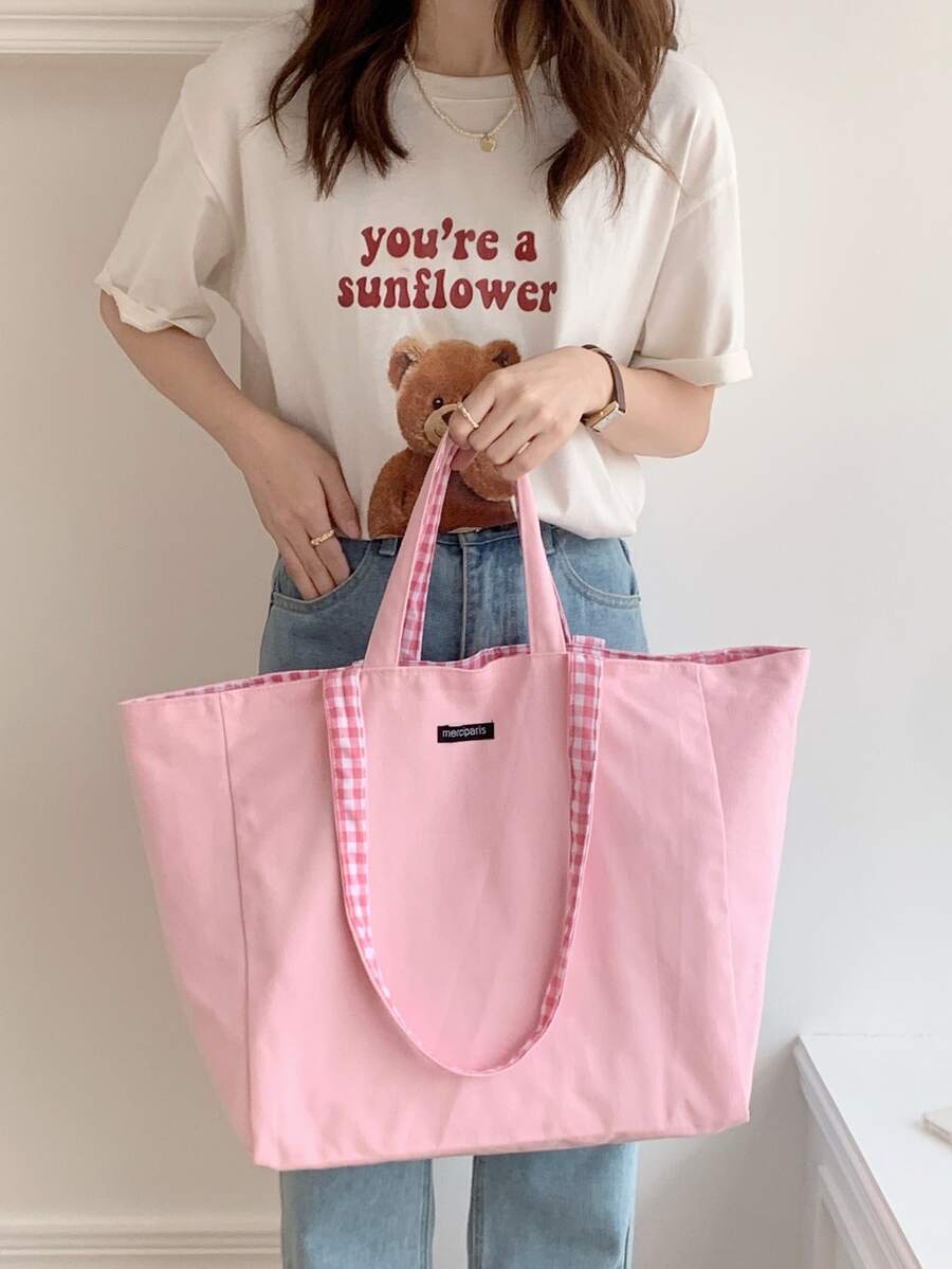 托特包 - 粉色 - 查看 1