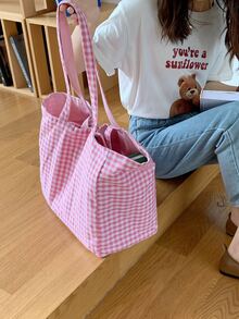 托特包 - 粉色 - 查看 6