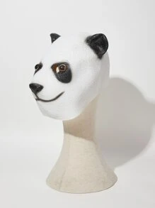 Disfraz panda cabeza - Blanco y Negro - Ver 3