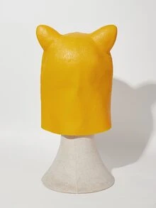 Disfraz perro cabeza - Amarillo - Ver 2