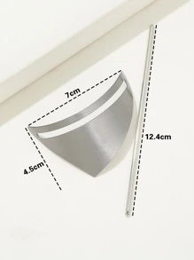 幾何髮拖鞋帶棒 - 銀色 - 查看 2