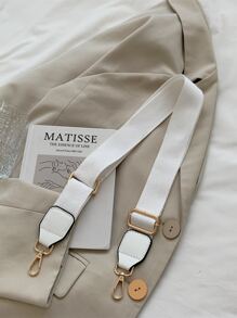 CONTAINEVERY Khóa Chắc Chắn Dây Đeo Túi Phụ Kiện DIY Phụ Kiện Dây Đeo Vai Thay Thế Có Thể Điều Chỉnh Thời Trang Bền Đẹp - trắng - Xem 1