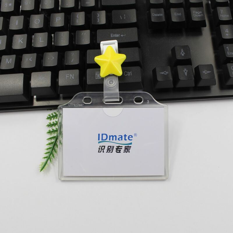 

Star Buckle ID Card Cover, Yellow
