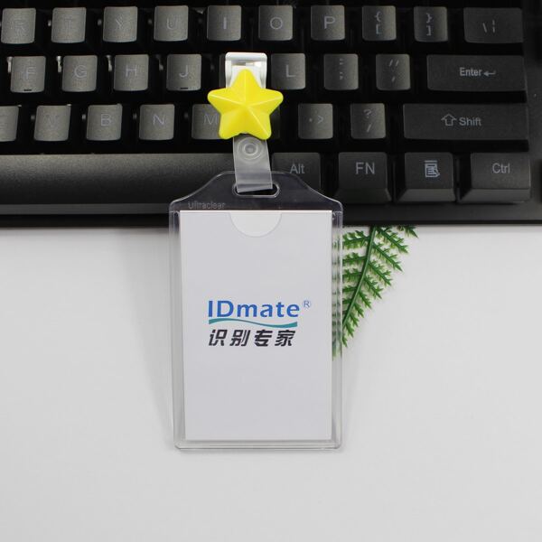 

Star Buckle ID Card Cover, Yellow