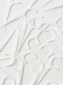 SHEIN Palillos de dientes BASIC LIVING-Blancos de 30 unidades - Blanco - Ver 4