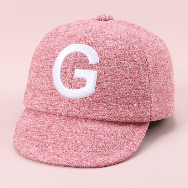 

Toddler Girls Letter Embroidered Baseball Cap, Multicolor