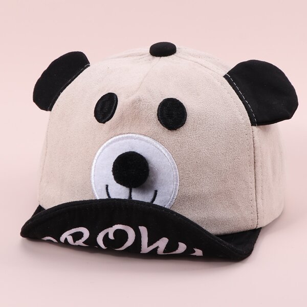 

Toddler Kids Cartoon Bear Design Baseball Cap, Multicolor