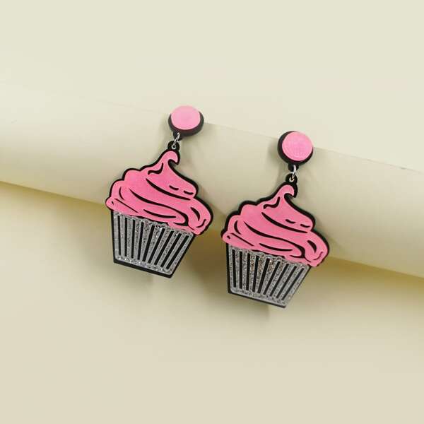 

Simple Acrylic Drop Earrings, Multicolor