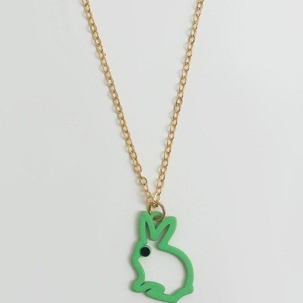 

Animal Charm Necklace, Green
