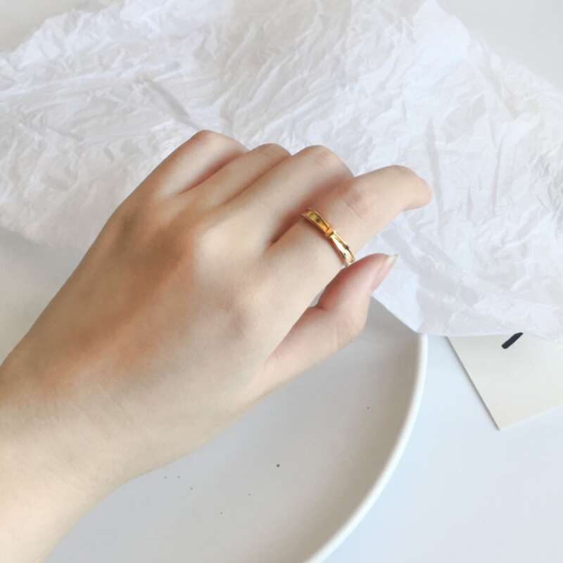 

1pc Minimalist Ring, Gold