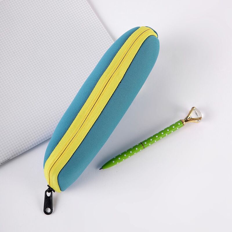 

1pc Simple Pencil Bag, Blue