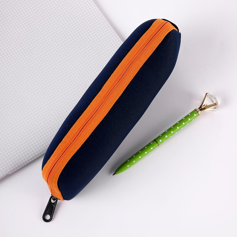 

1pc Simple Pencil Bag, Navy blue