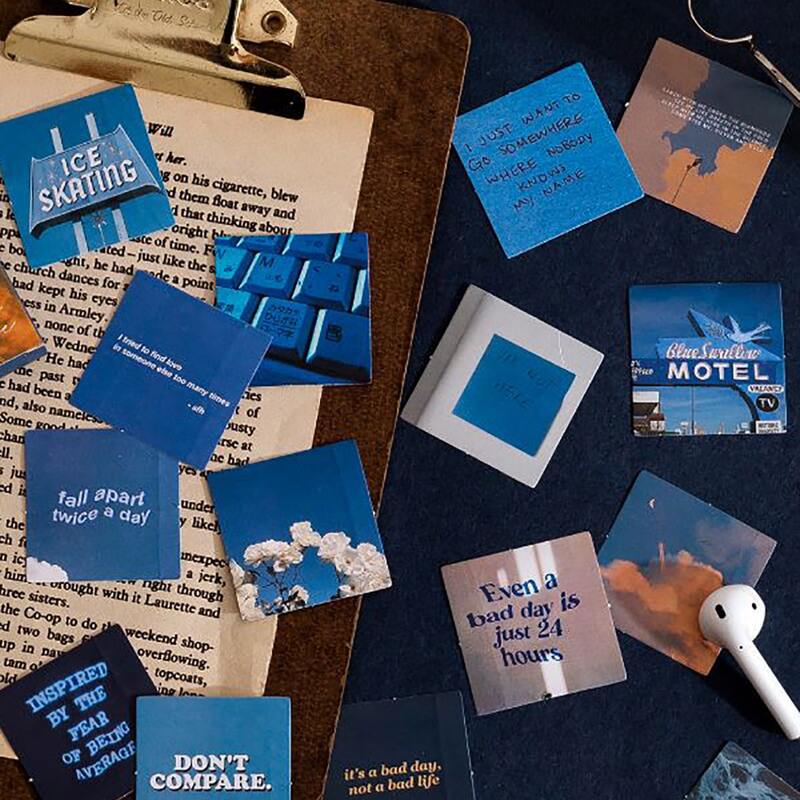 

46pcs Slogan Graphic Sticker, Multicolor