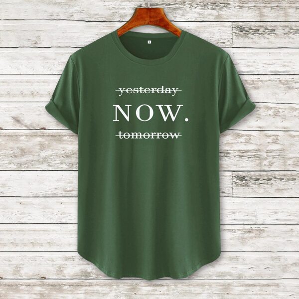 

Men Letter Graphic Tee, Army green