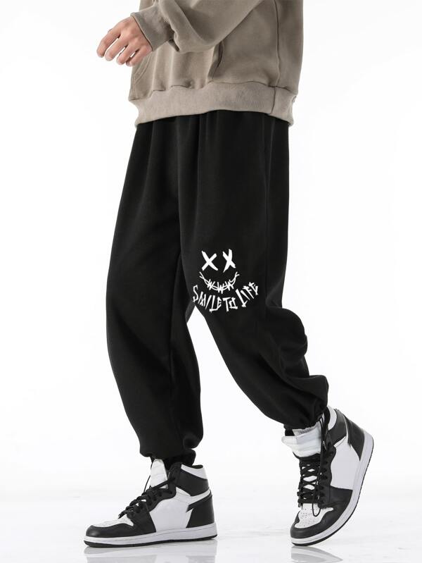 graphic joggers men's