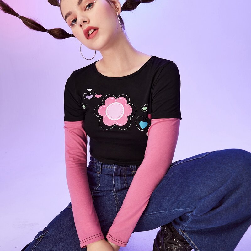 

Floral Print Tee, Multicolor