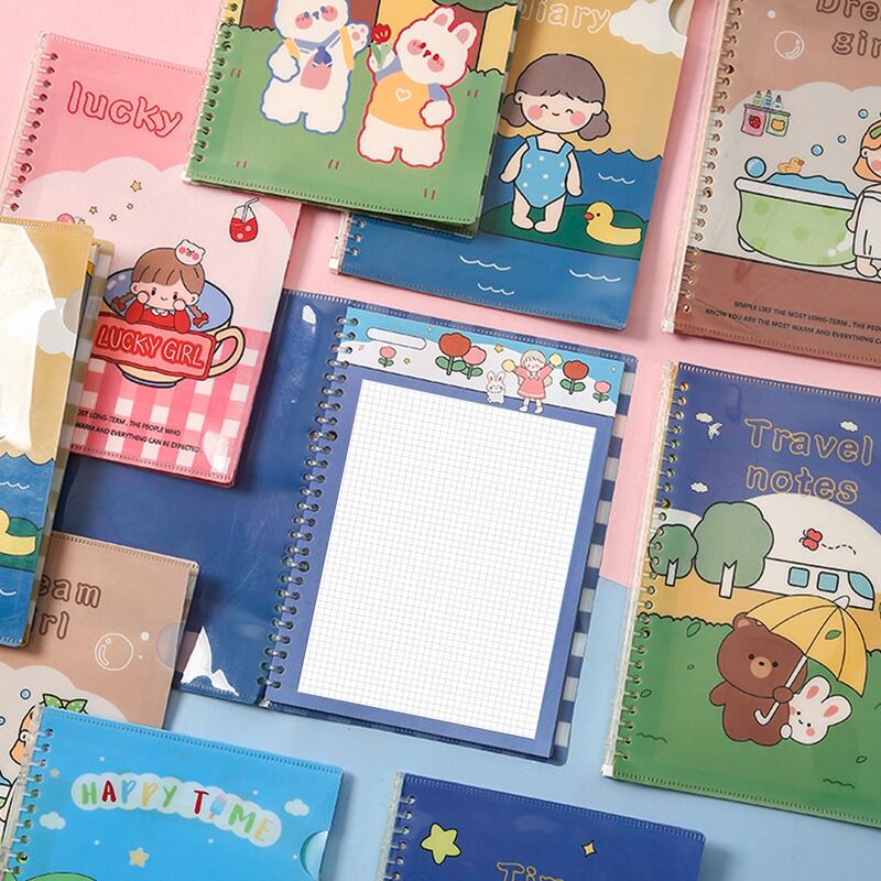 

1pc Cartoon Graphic Random Notebook, Multicolor