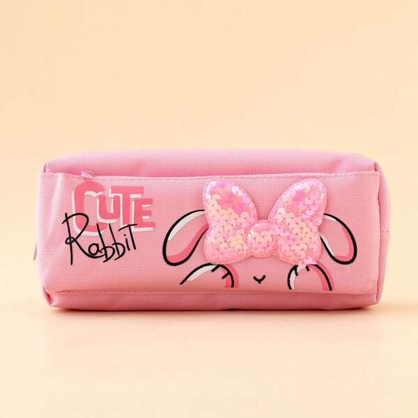 

Cartoon Rabbit Pencil Case, Pink